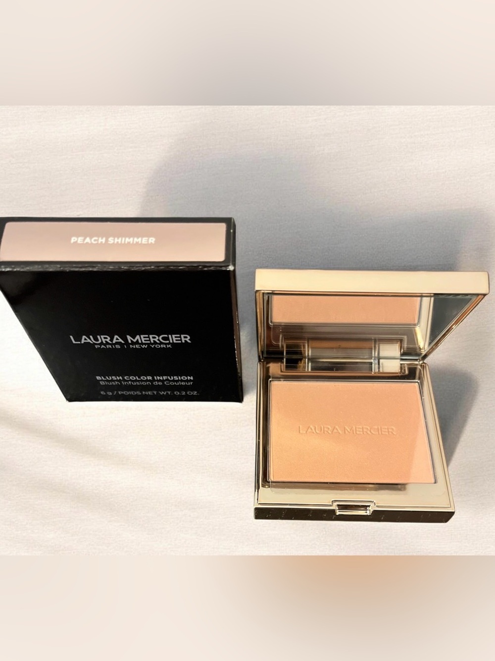 Laura Mercier Blush Color Infusion in Peach Shimmer